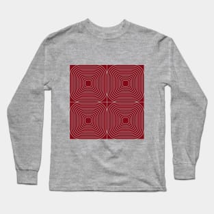 Barn Red Minimalism Long Sleeve T-Shirt